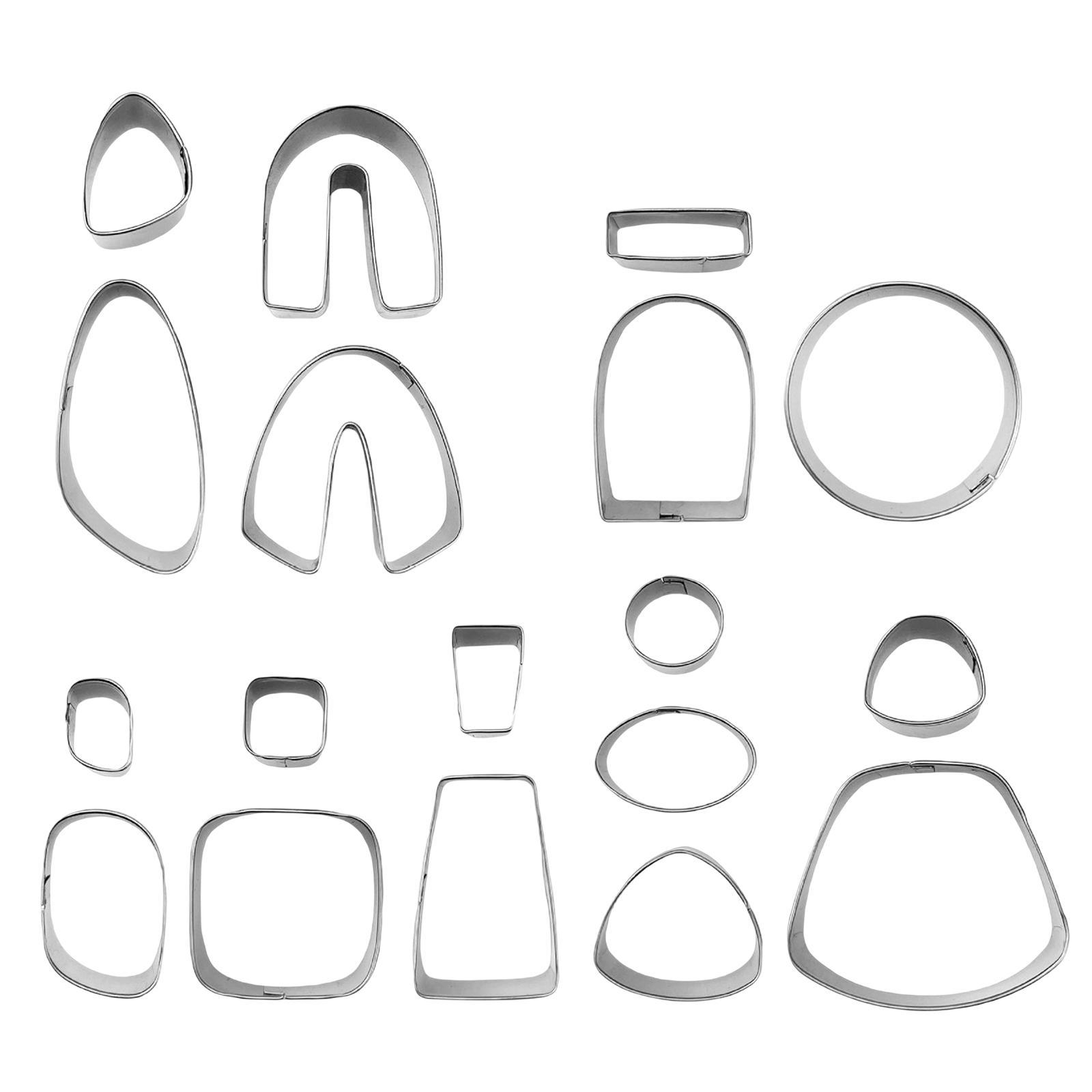 18 Pieces Polymer Clay Stainless Steel DIY Handmade for Earring