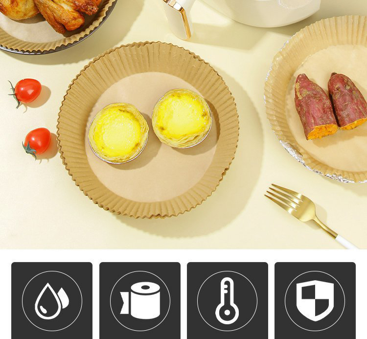 Giấy Nến Vàng Lót Nồi Chiên Không Dầu Sạch Sẽ Tiện Dụng An Toàn Cho Sức Khỏe - 1 set 50 Tờ Chính Hãng