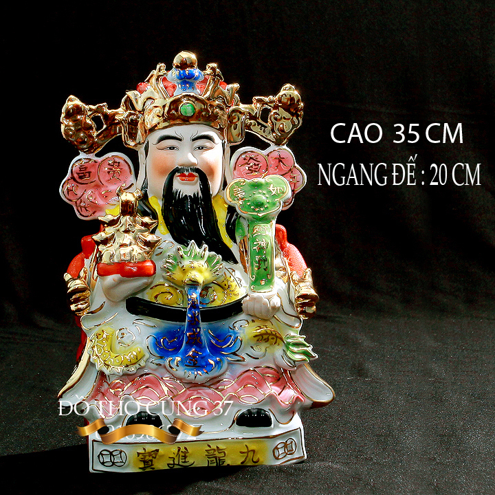 TƯỢNG  THẦN TIỀN - CAO 35 CM [ GỐM SỨ CAO CẤP]