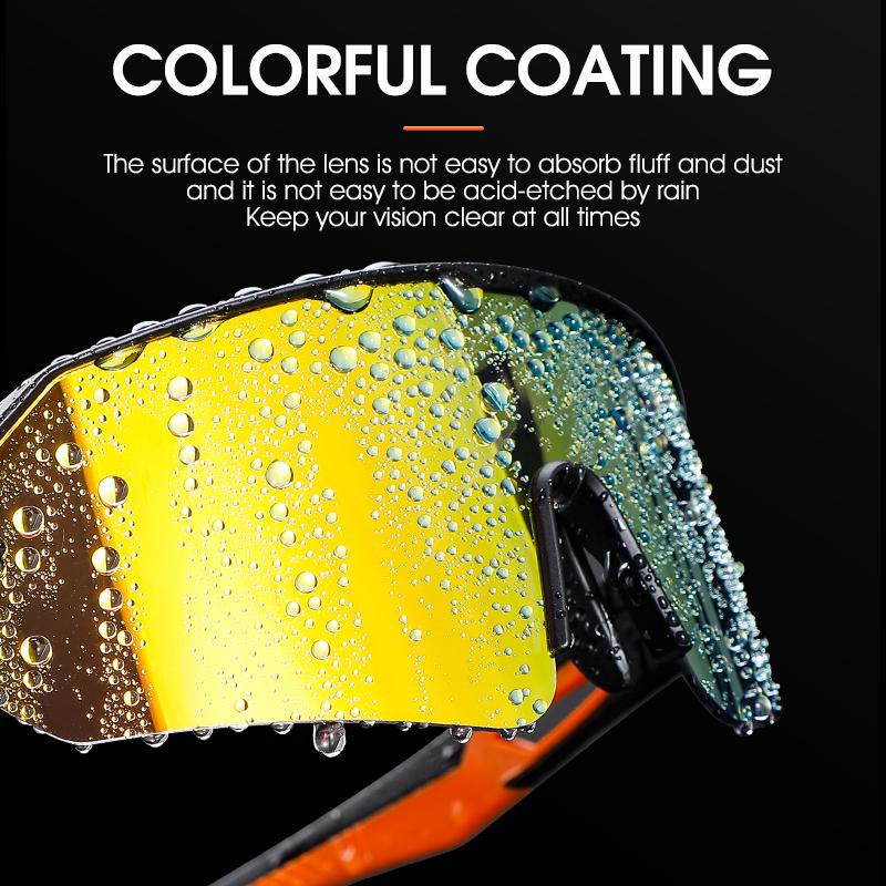 Kính Đi Xe Đạp Tây Cho Nam Nữ Kính Mát Thể Thao UV 400 Kính Đi Xe Đạp Chống Gió PU Để Chạy Bộ, Đi Bộ Đường Dài, Lái Xe Chơi Gôn Color: 140 Black Blue Lenses Color: Classic