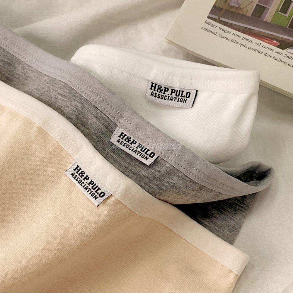 Quần lót nữ cotton H&amp;PPulo hàng Xuất, có 9 màu để chọn, mềm mại, thấm hút mồ hôi, thoáng mát Women Trắng - Hồng