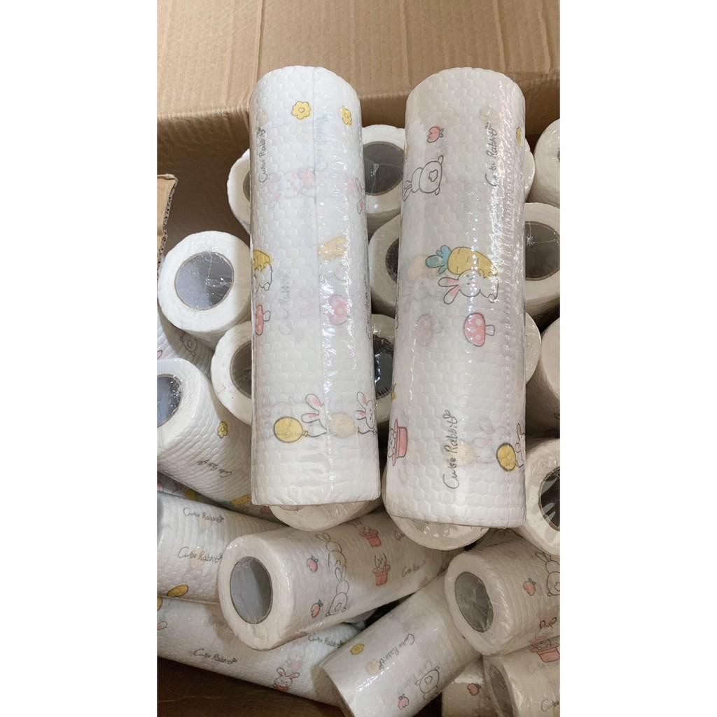 Cuộn khăn lau bếp đa năng tiện dụng ,thấm dầu mỡ có thể tái sử dụng nhiều lần 20cm và 25cm