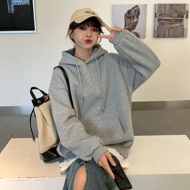 Áo Hoodie Trơn BASIC 2022 Chất NỈ Ngoại PE Form Rộng Nam Nữ