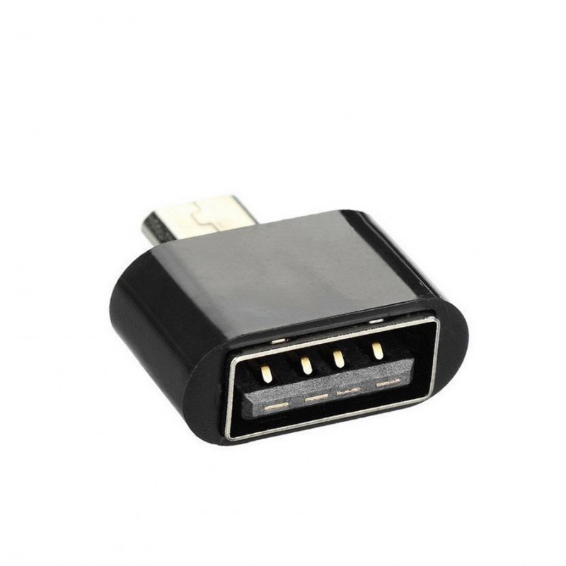 Bộ Đôi  Đầu chuyển Micro USB OTG -Type -C cho máy tính bảng và smart phone (đen) - Hàng nhập khẩu