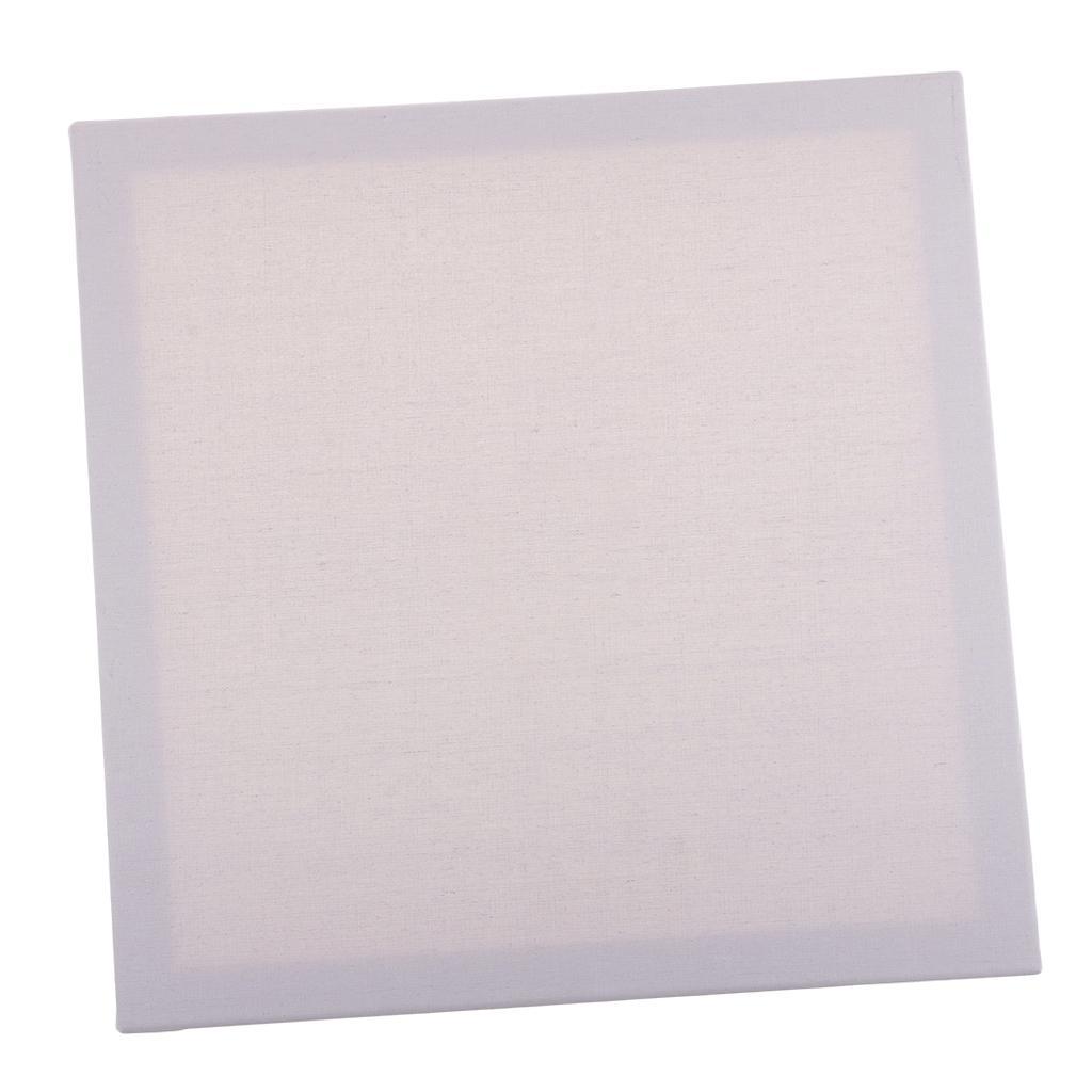 2x Artist Free 16"x 16" Blank White Wooden Frame Canvas Panel Boards