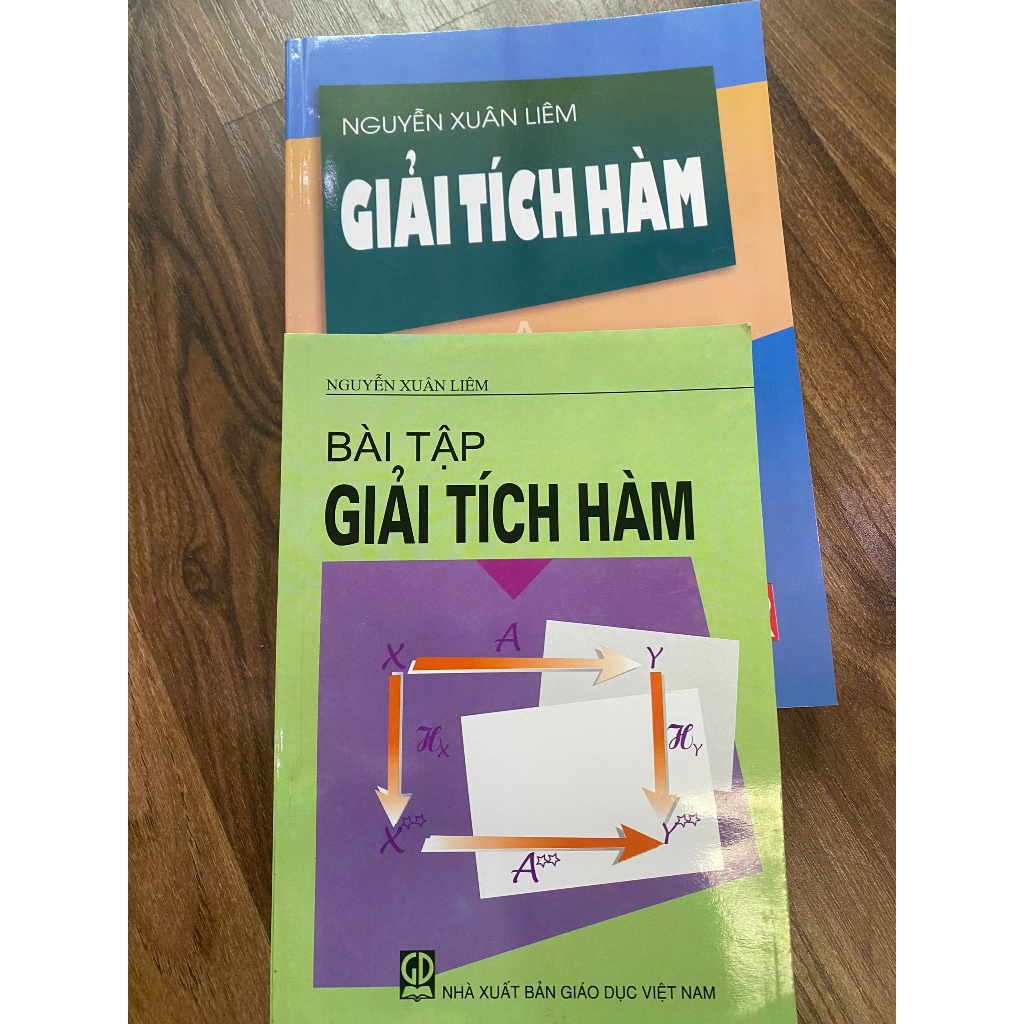 Sách - Combo giải tích hàm + bài tập giải tích hàm (DN)