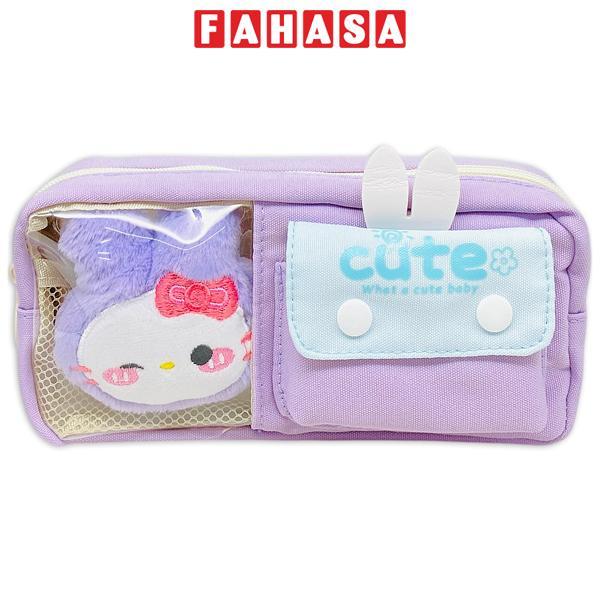 Bóp Viết Vải Hình Thỏ - Yipin 17940 - Màu Tím