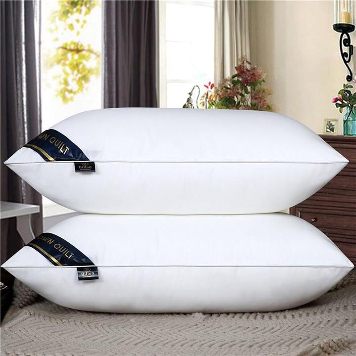 Ruột Gối Ngủ Hilton Cao Cấp Bông Gòn Hạt Kháng Khuẩn Cotton