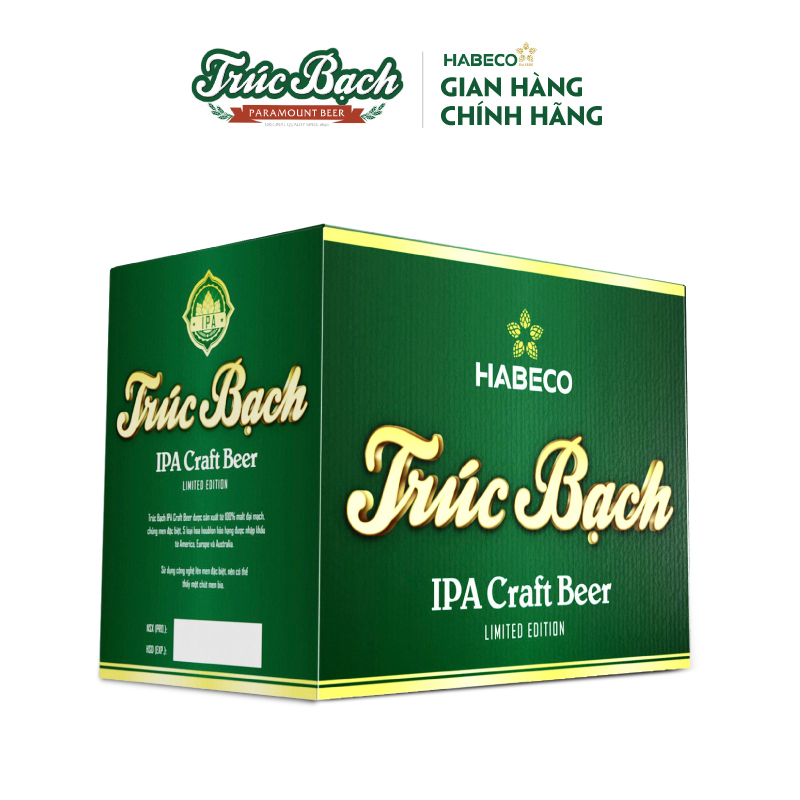 Combo 2 Hộp Bia Trúc Bạch IPA Craft - Hộp 6 chai 330ml - Phiên bản Tết 2024