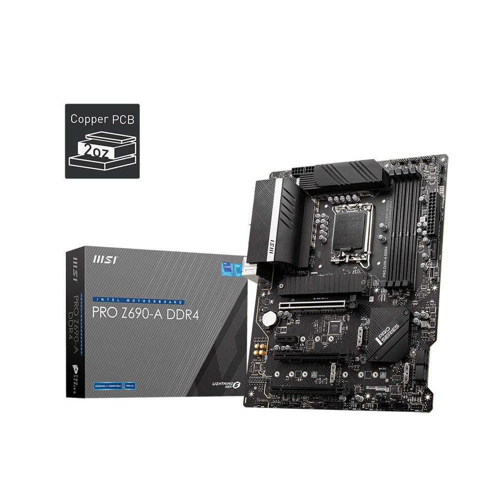 Mainboard - Bo mạch chủ MSI PRO Z690 - A DDR4 - Hàng chính hãng - Vi tính Hoàng Long