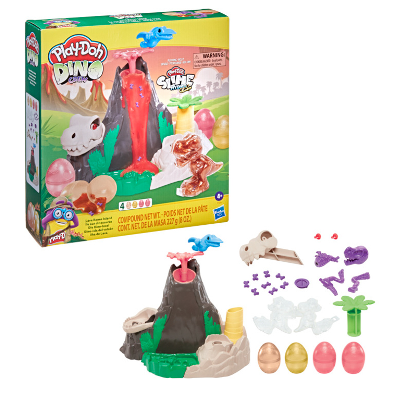 Đồ Chơi PLAYDOH Khám Phá Núi Lửa Nham Thạch Cùng Khủng Long T-Rex F1500