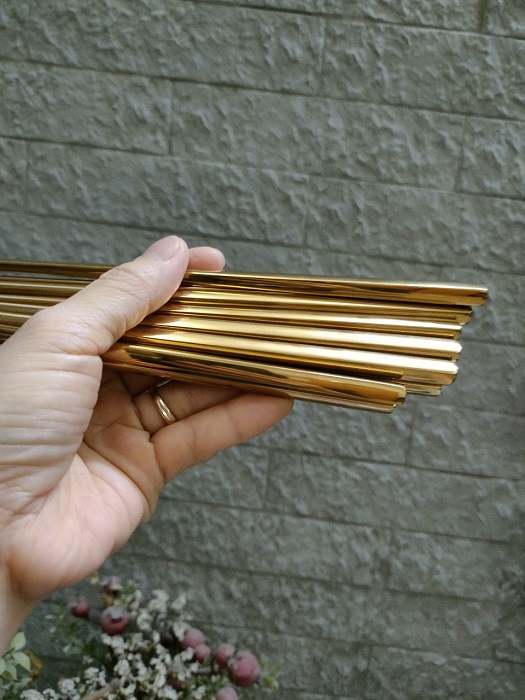 Set 10 đôi đũa inox 304 mạ vàng