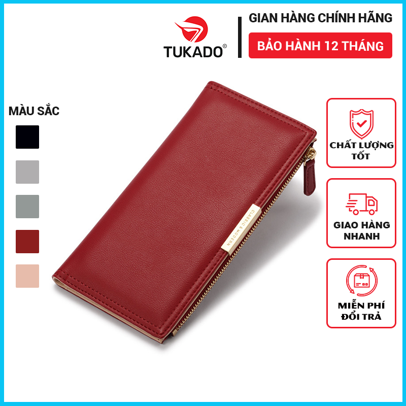 Ví Nữ Dài Cầm Tay Chính Hãng TAILIAN Dáng Basic Sang Trọng Thanh Lịch Da Cao Cấp Cực Đẹp Giá Rẻ TL08