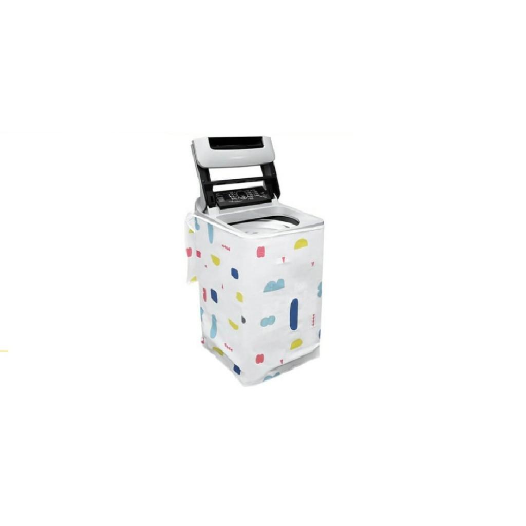Áo Trùm Phủ Bảo Vệ Máy Giặt Cửa Trên Chất Cotton 3 Lớp Cao Cấp - Màu Ngẫu Nhiên