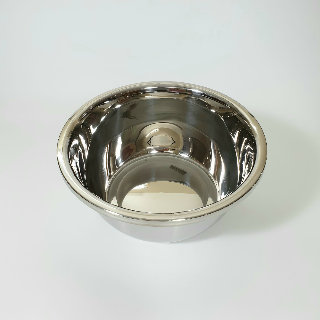 Thau inox KG87 rửa rau hoa quả, thực phẩm đa năng dày đẹp sâu lòng 22cm - Hàng chính hãng