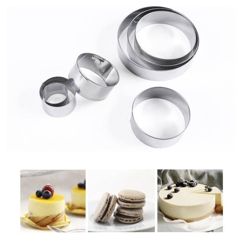 Khuôn RING Mousse Cookies Cutter KHUÔN Nhấn Bánh Quy Hình TròN - CBQUITRON7P