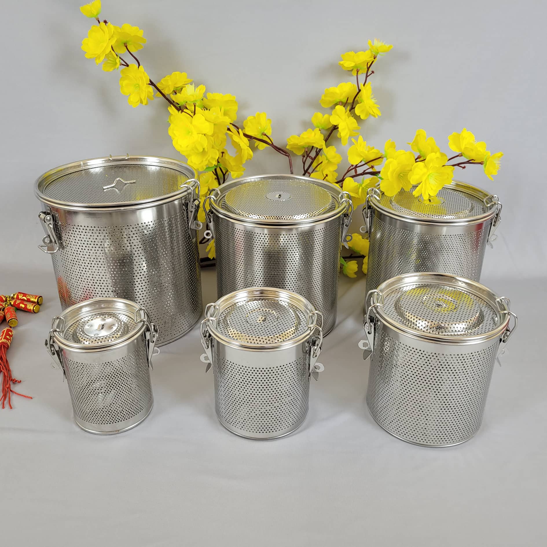 Lọc gia vị/ Lược Xương bã cặn. Dụng cụ nhà bếp dùng nấu phở, nấu soup tiện lợi nhiều size lớn