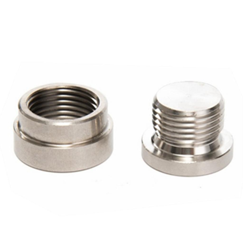 3x M18x1.5mm Threaded Stainless Steel Plug with O2 Oxygen Sensor with Solder Plug