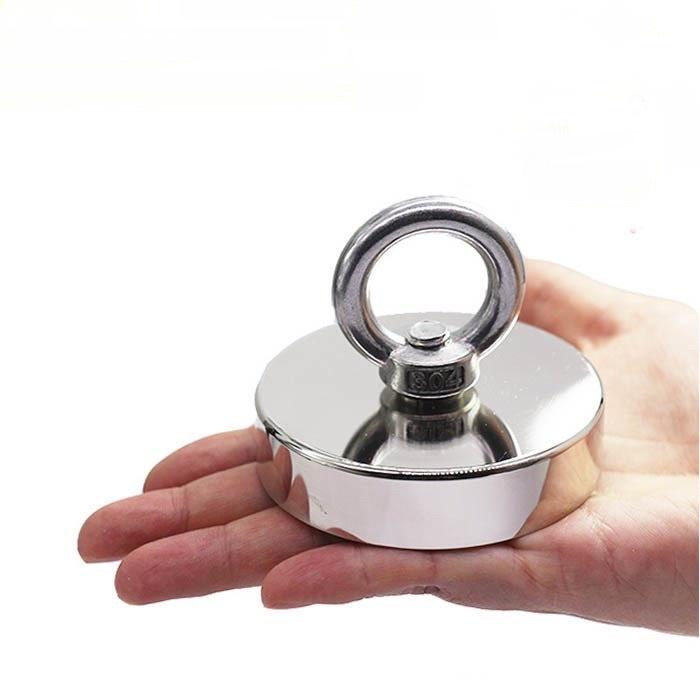 Nam châm cứu hộ D60mm HÚT 160KG LOẠI NAM CHÂM SIÊU MẠNH