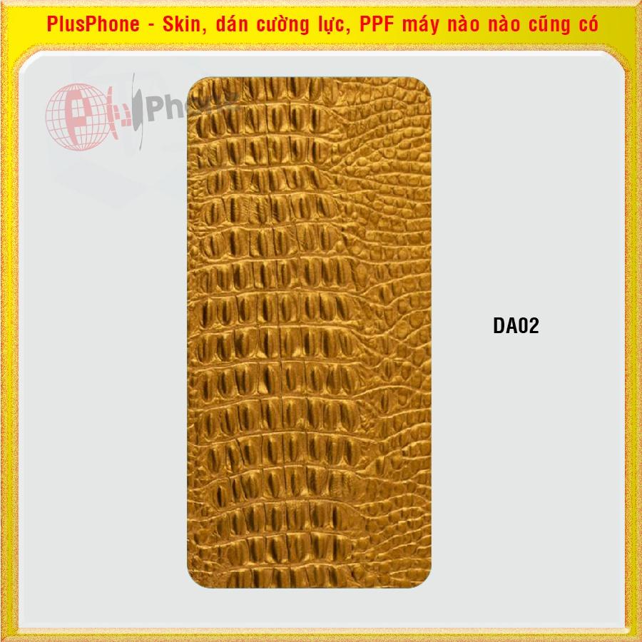 Dán Skin cho mặt sau Huawei Nova 2i, 3, 3e, 3i, 4, 5T, 7i vân da cá sấu, da báo