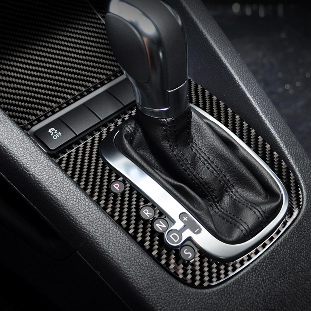 3Pcs/Set Car Shift Gear Trim Sticker Carbon Fiber for Golf 6