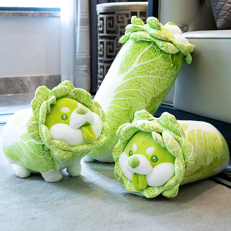 Gấu bông chó shiba bắp cải Vegetable Fairy siêu dễ thương kích thước 30-40-50-65cm - 50cm