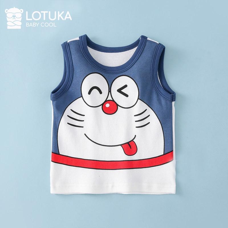 Áo ba lỗ bé trai bé gái LOTUKA dễ thương, quần áo cho bé mặc nhà, Bộ quần áo trẻ em mùa hè 4-18kg