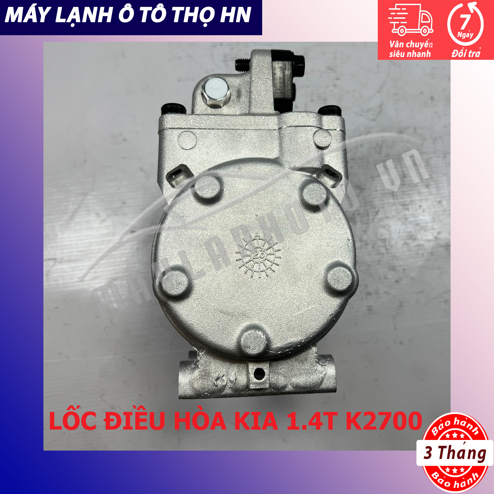 Lốc điều hòa (block,máy nén) Kia 1.4T K2700 - K3000 hàng xịn Hàn Quốc (hàng chính hãng nhập khẩu trực tiếp) 97701-4E201