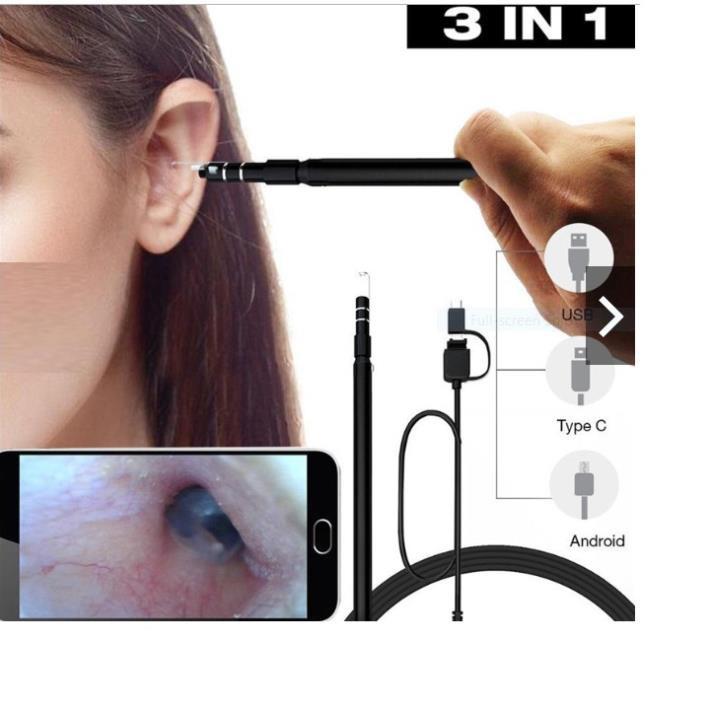 ️ Camera nội soi tai mũi họng WiFi HD Visual Earwax Clean Tool iw99B