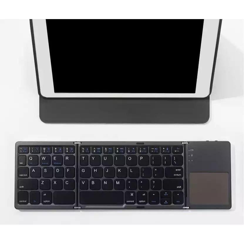 Bàn phím gấp gọn không dây kèm Touchpad B033 Ultra Thin Light Bluetooth 3.0