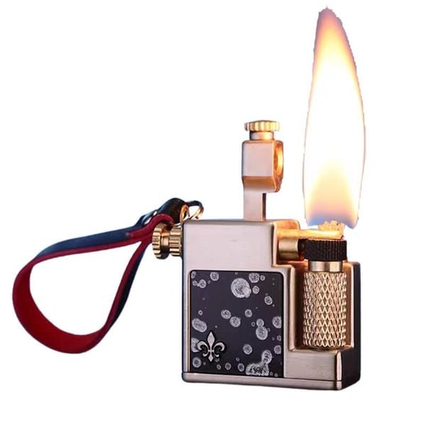 Vỏ hộp quẹt bật lửa xăng đá CF-715 có móc treo chìa khóa