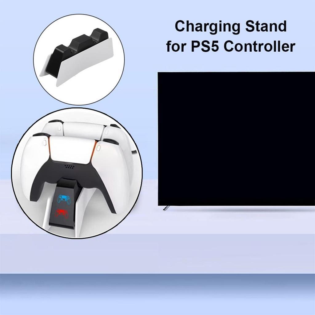 Controller Charger Station, Fast Type C Charging ,DualSense Controller Charging Dock ,for 5 Controllers for PS5 Controllers Gamepads