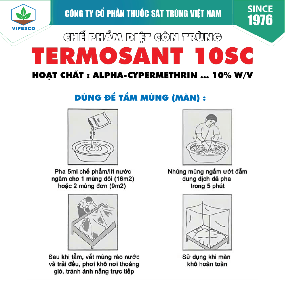 TERMOSANT 10SC (100ml) - DIỆT RUỒI, MUỖI, KIẾN, GIÁN, BỌ CHÉT