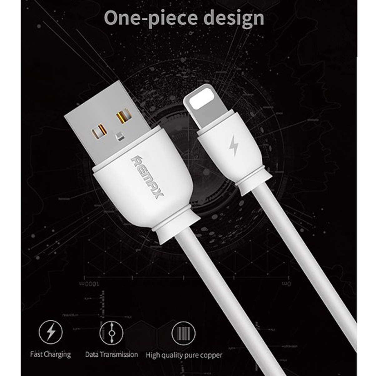 Cáp sạc nhanh Remax RC-134m cổng MicroUSB - Chính hãng