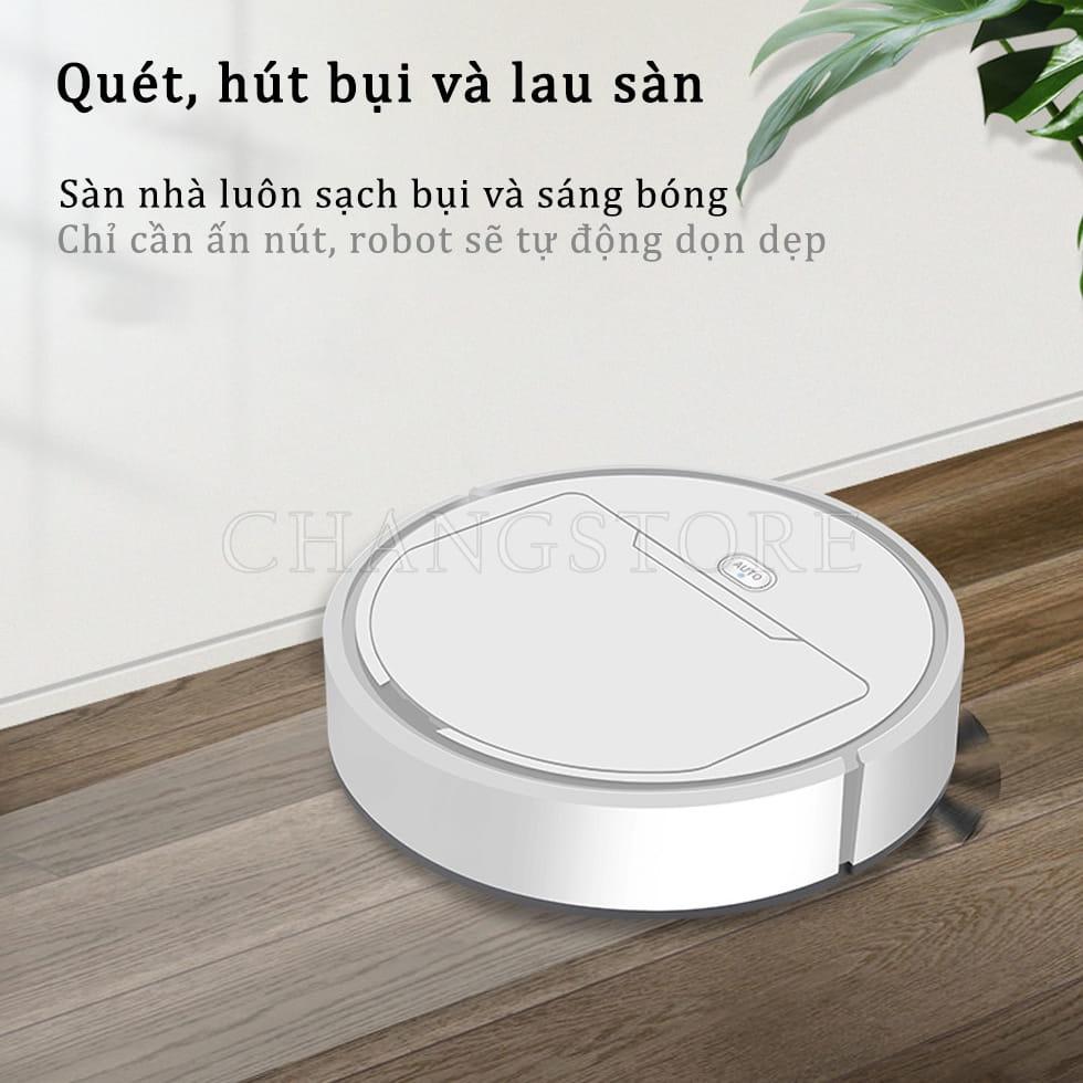 Robot Hút Bụi Auto, Máy Hút Bụi Sàn Thông Minh Tự Động Làm Sạch