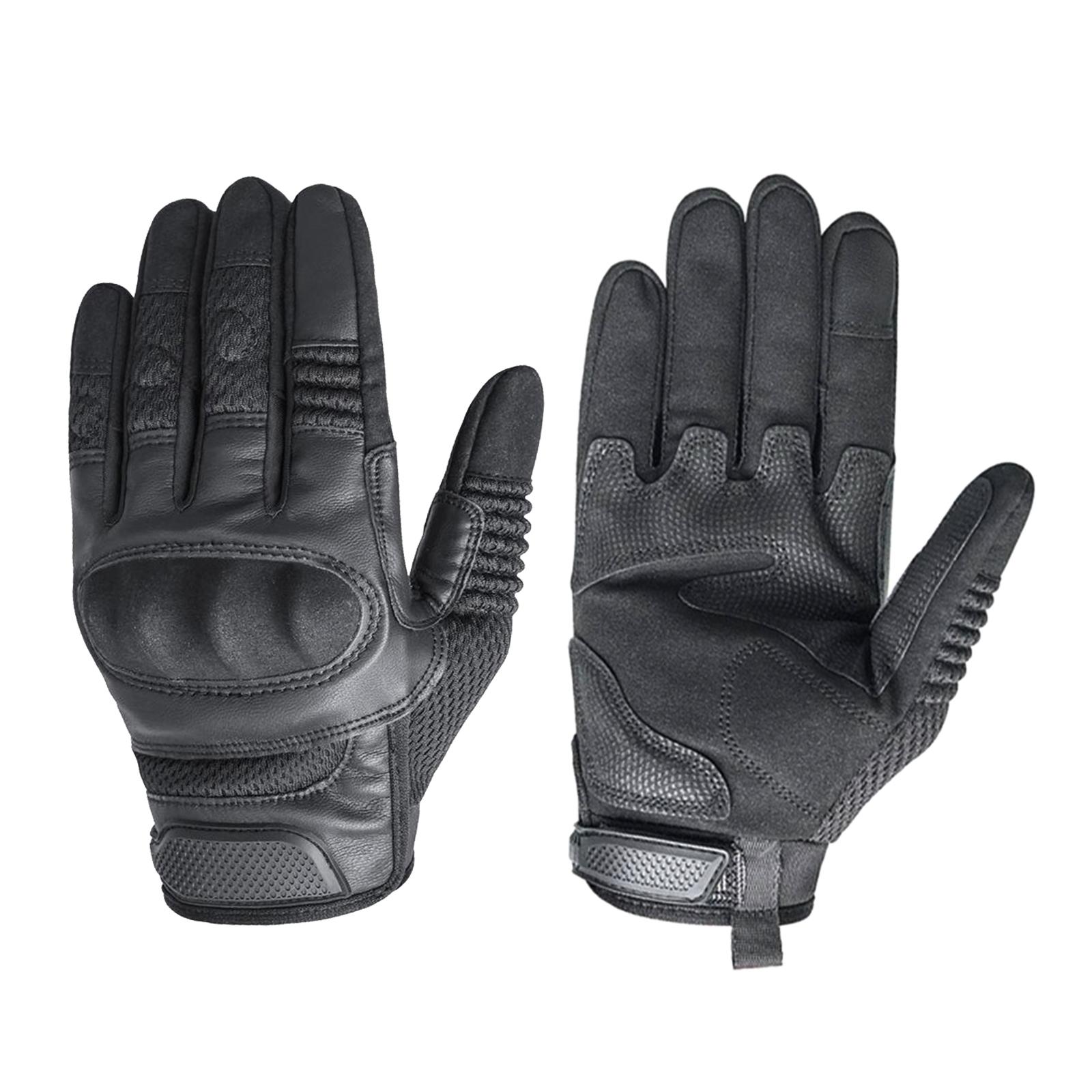 2xWinter Thermal Ski Gloves Touchscreen Waterproof Snow Gloves Black M