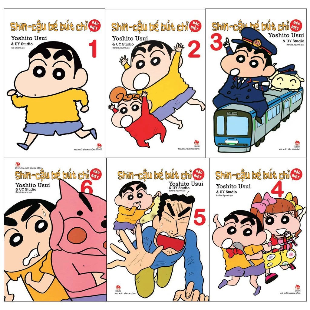 Truyện tranh - Trọn bộ 8 cuốn Shin Cậu Bé Bút Chì Đặc Biêt - Kim Đồng