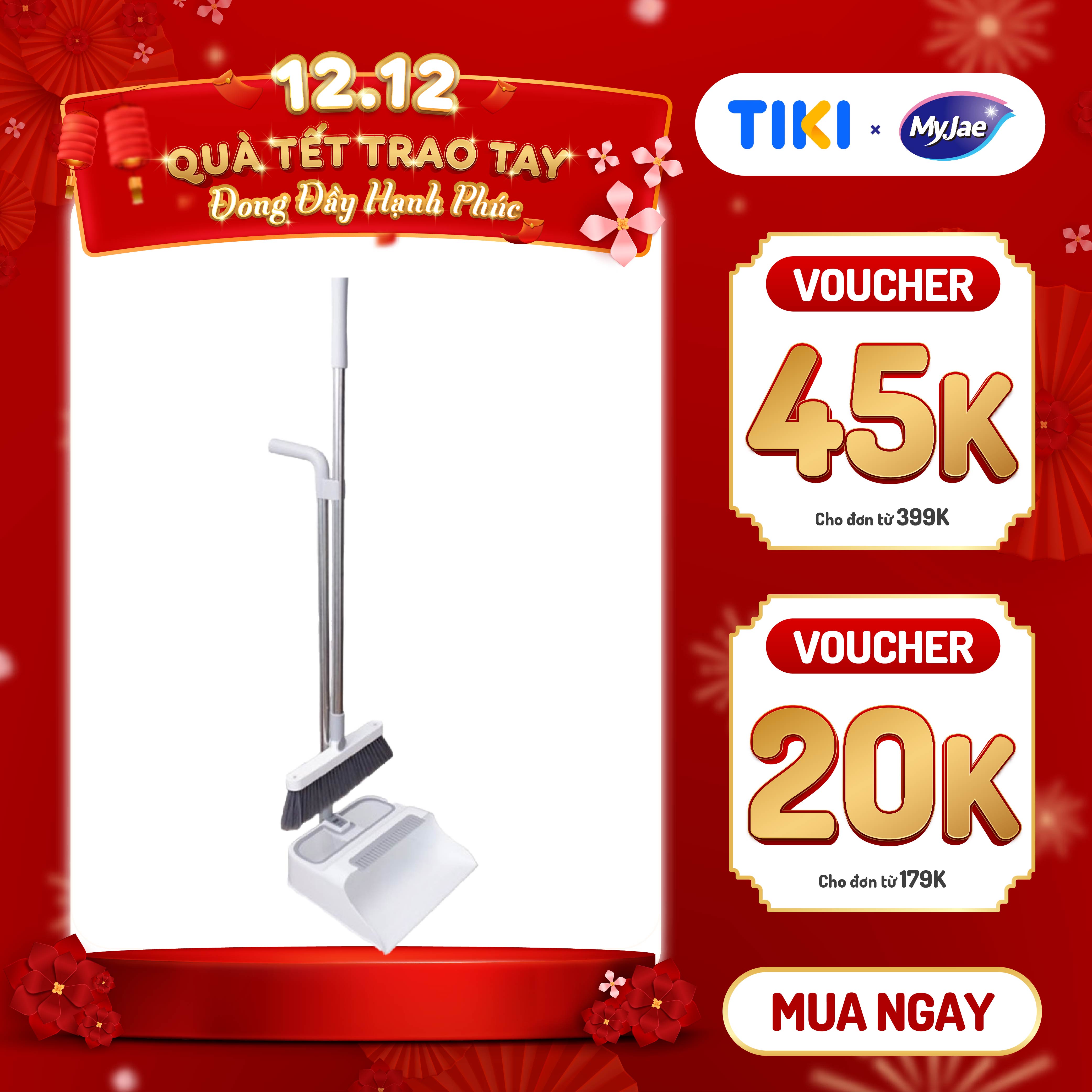 Bộ Chổi Quét Nhà Gấp Gọn Kèm Răng Cưa Myjae