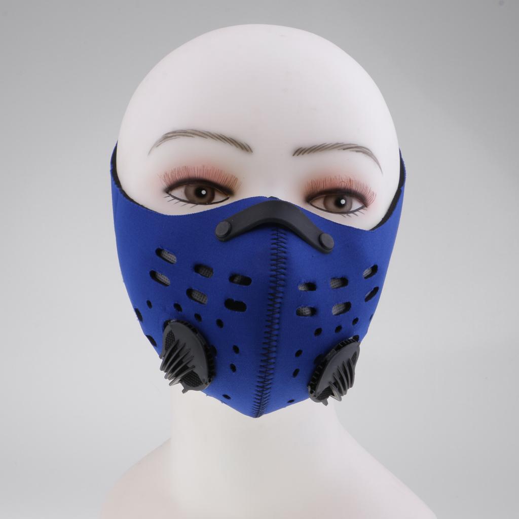 2pcs Cycling Face Mask Activated Carbon Dustproof Anti-Pollution Face Cover