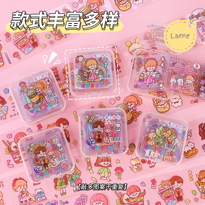 Tấm Sticker Hoạt Hình Dễ Thương Dán Trang Trí Sổ Tay
