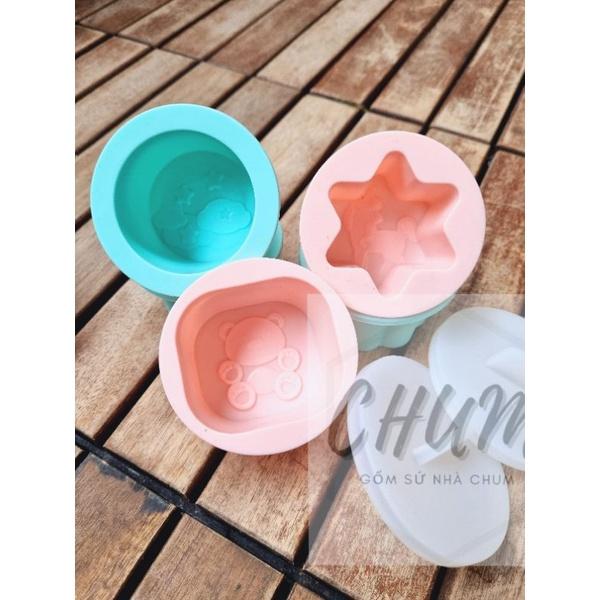 Khuôn hấp trứng, khuôn làm pudding SILICON cao cấp