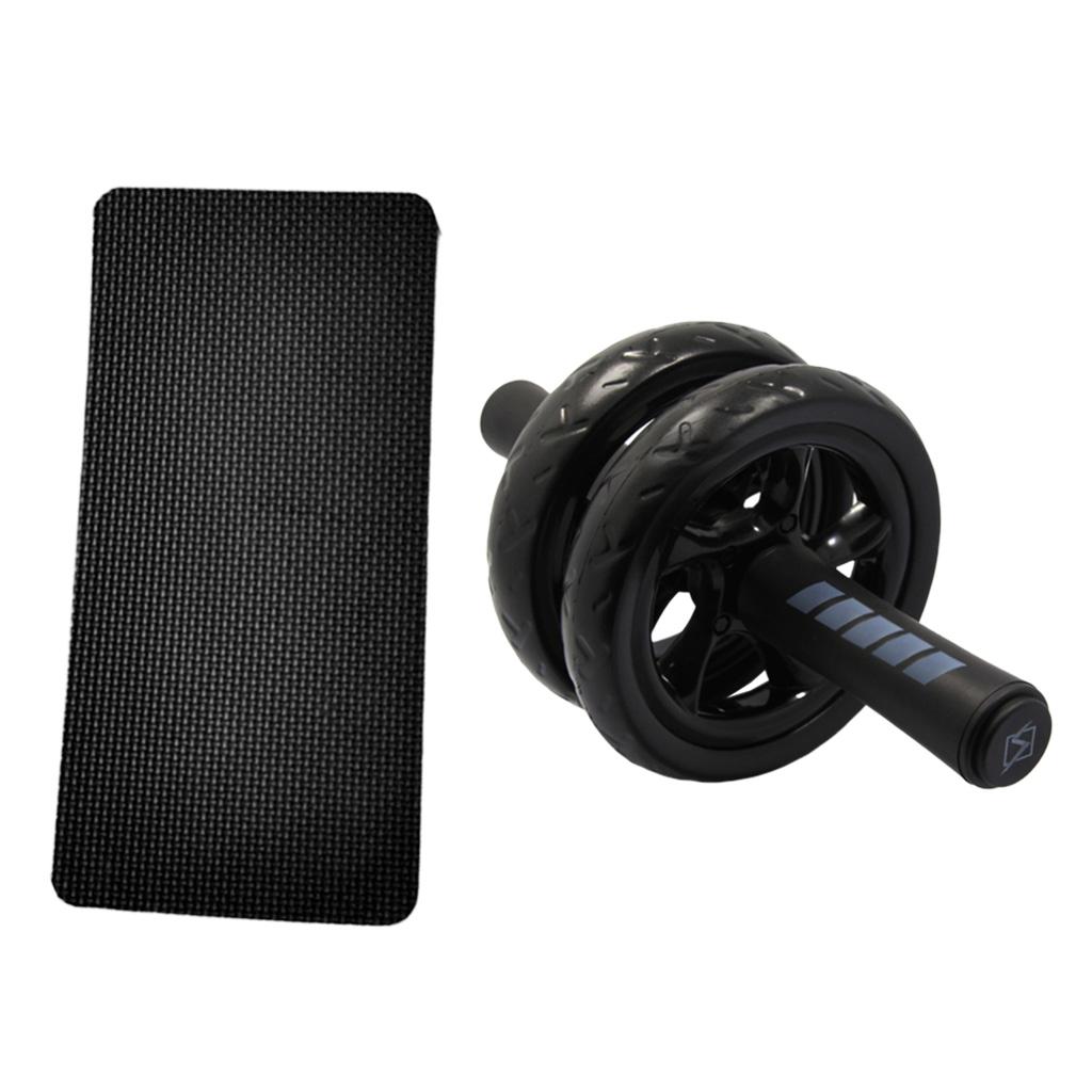 Premium Ab Dual Wheel Roller Abs Trainer with Knee Pad Core Training Equipment