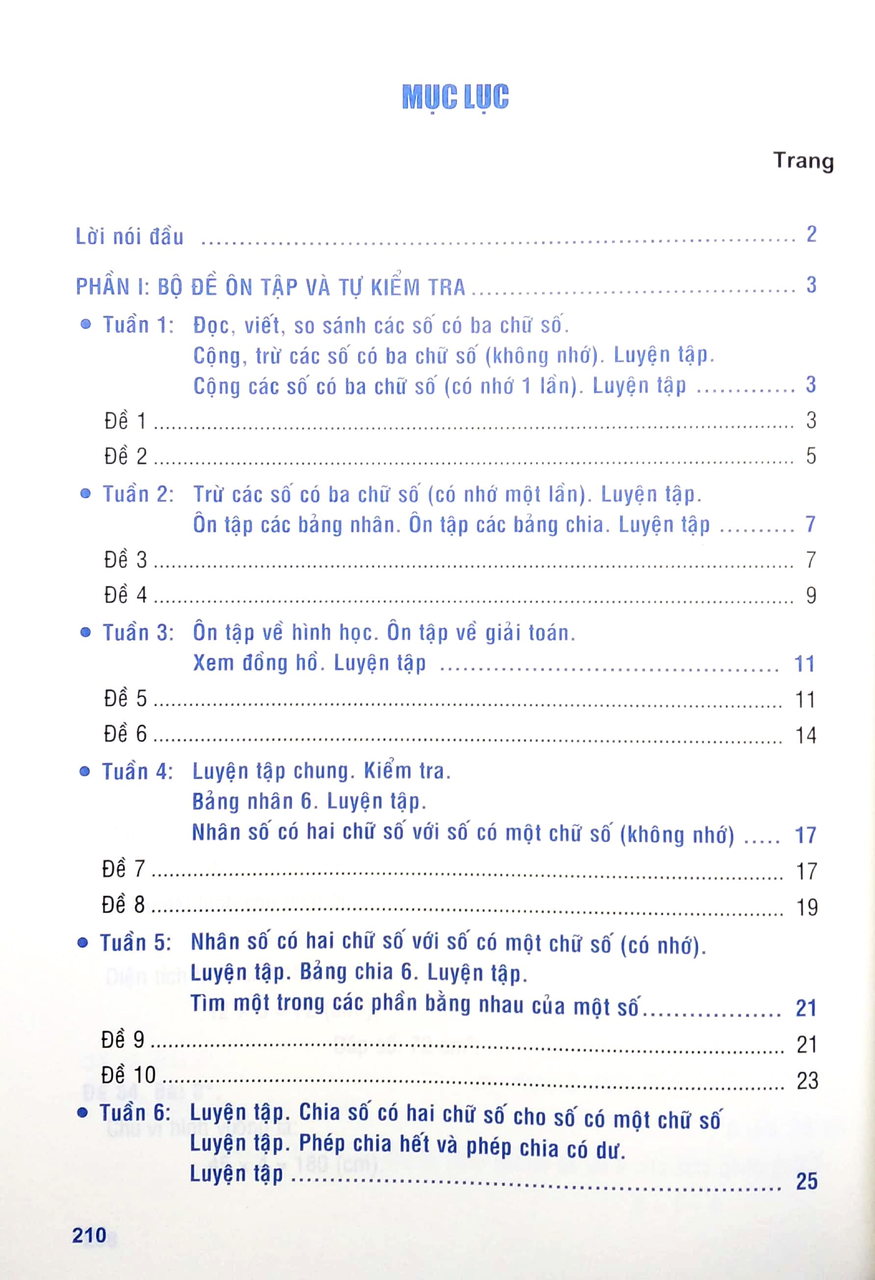 Tuyển Chọn Đề Ôn Luyện Và Tự Kiểm Tra Toán 3
