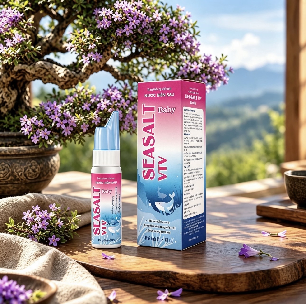 Combo 2 chai /70ml- xịt mũi seasalt - Trẻ em, Kingphar