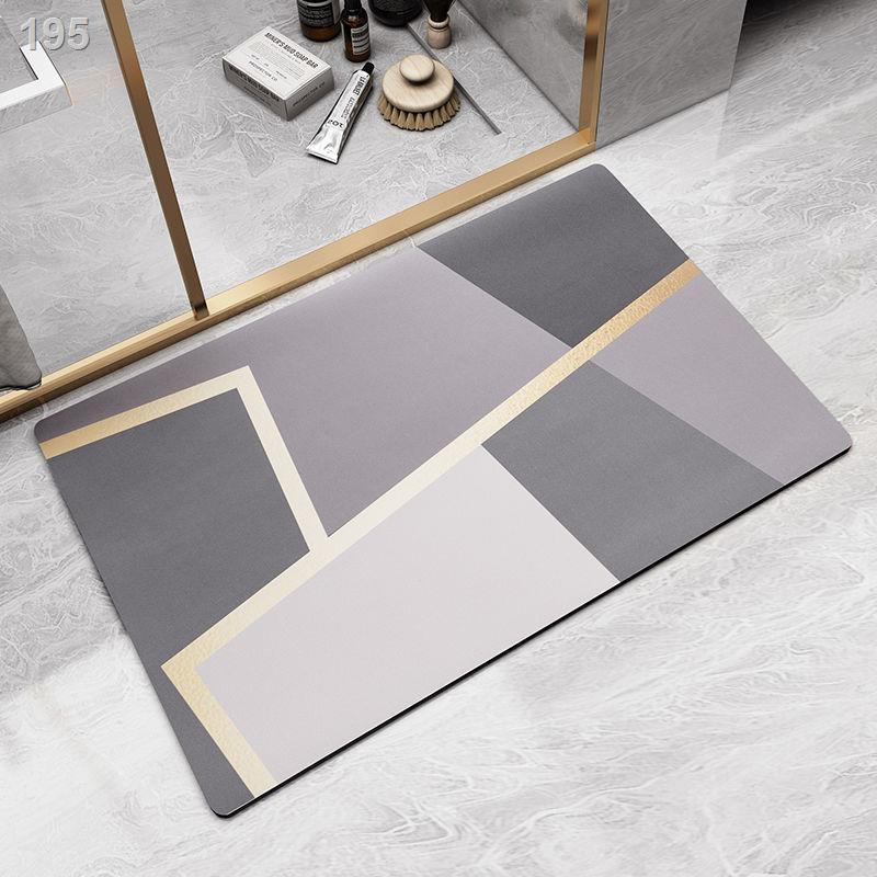 Diatom bùn phòng tắm chống trượt sàn thảm nhà vệ sinh tấm thấm nước toilet cửa chậu rửa gia dụng lót chân đất