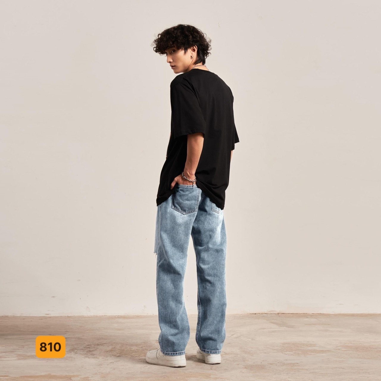 Quần Beggy Jean nam ống rộng dáng suông - style hàn quốc TOP XU HƯỚNG MẪU MỚI MS8