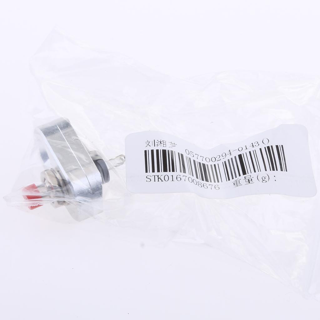 Mini CNC Motorcycle Handlebar Aluminum Stop Start Kill Switch Button Silver