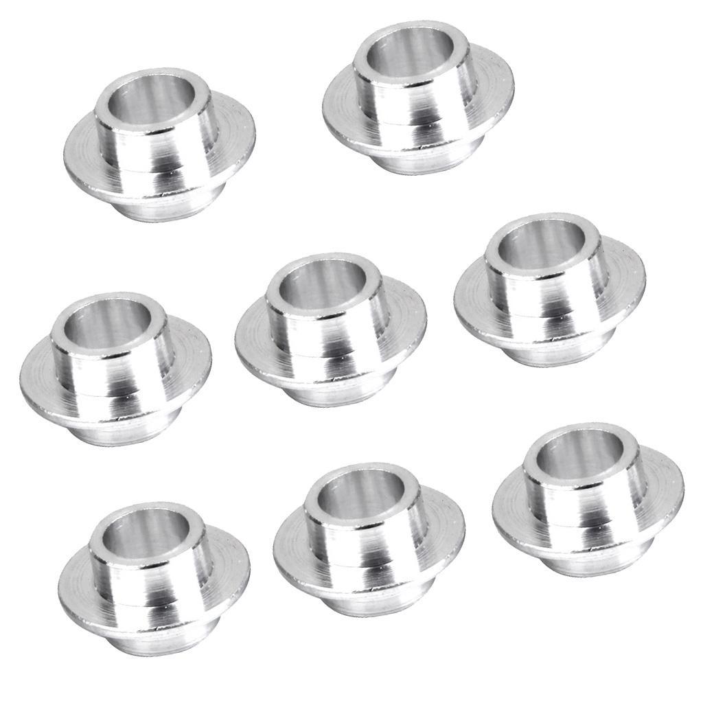 8 pieces Alloy Skate Bearing Spacers 8mm + 4pcs Inline Roller Hockey Fitness Skate Wheel 72 mm