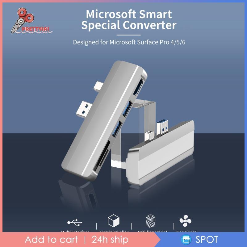 1 Bộ Chia Cổng Usb 3.0 Cho Surface Pro 4 / 5 / 6 4k Hdmi