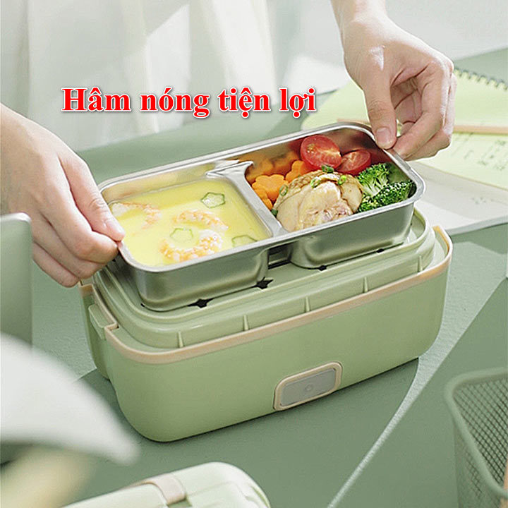 Hộp cơm cắm điện giữ nhiệt, hấp đồ ăn Liven FH18 Hàng Chính Hãng